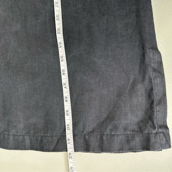 Mark Fore & Strike Vintage Black Linen Dress Shift Size L - Picture 8 of 12